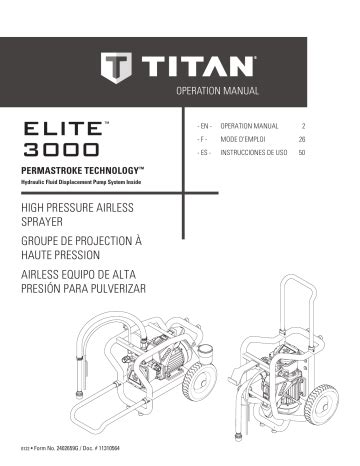 titan elite 3000|titan elite 3000 manual.